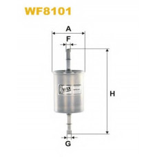 Фільтр паливний DAEWOO LANOS 97-, VAG/PP905 (вир-во WIX-FILTERS)