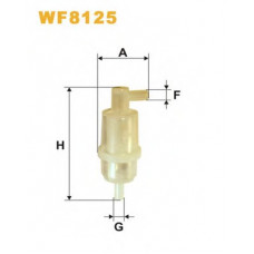 Фільтр палив. MERCEDES WF8125/PS820 (вир-во WIX-FILTERS)