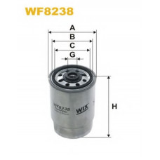 Фільтр палив. PP850/2/WF8238 (вир-во WIX-FILTERS)