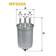 Фільтр палив. FORD MONDEO WF8268/PP838/4 (вир-во WIX-FILTERS)