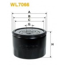Фільтр масляний двигуна WL7066/OP519/1 (вир-во WIX-FILTERS)