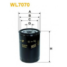 Фільтр масляний двигуна AUDI, VW WL7070/OP526 (вир-во WIX-FILTERS)