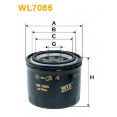 Фільтр масляний двигуна MATIZ WL7085/OP539 (вир-во WIX-FILTERS)