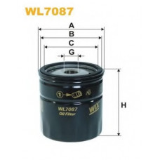 Фільтр масляний двигуна OPEL WL7087/OP541 (вир-во WIX-FILTERS)