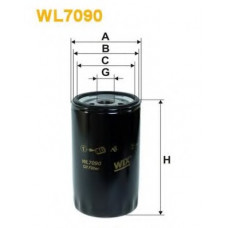 Фільтр масляний двигуна FORD ESCORT WL7090/OP544 (вир-во WIX-FILTERS)