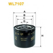 Фільтр масляний двигуна OPEL, HONDA WL7107/OP557 (вир-во WIX-FILTERS)