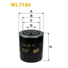 Фільтр масляний двигуна MITSUBISHI (вир-во WIX-FILTERS) WL7154/OP587