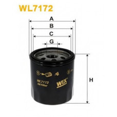 Фільтр масляний двигуна FORD, TOYOTA WL7172/OP618 (вир-во WIX-FILTERS)
