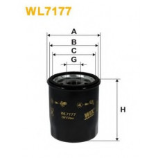 Фільтр масляний двигуна TOYOTA, SUZUKI, SUBARU WL7177/OP621 (вир-во WIX-FILTERS)