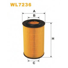Фільтр масляний двигуна WL7236/OE649/2 (вир-во WIX-FILTERS)