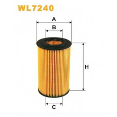 Фільтр масляний двигуна MERCEDES WL7240/OE640/5 (вир-во WIX-FILTERS)