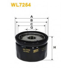 Фільтр масляний двигуна LOGAN, RENAULT WL7254/OP643/3 (вир-во WIX-FILTERS)