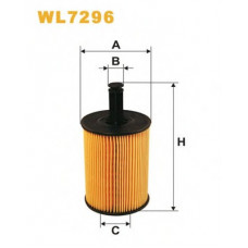 Фільтр масляний двигуна FABIA, GOLF WL7296/OE650/1 (вир-во WIX-FILTERS)