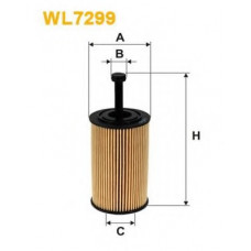 Фільтр масляний двигуна CITROEN WL7299/OE667 (вир-во WIX-FILTERS)