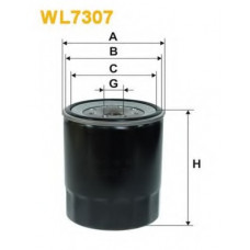 Фільтр масляний двигуна WL7307/OP636/1 (вир-во WIX-FILTERS)