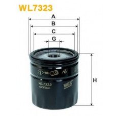 Фільтр масляний двигуна FORD MONDEO III WL7323/OP532/2 (вир-во WIX-FILTERS)