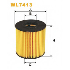 Фільтр масляний двигуна FORD, PEUGEOT WL7413/OE673 (вир-во WIX-FILTERS)