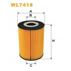 Фільтр масляний двигуна WL7418/OE669/1 (вир-во WIX-FILTERS)