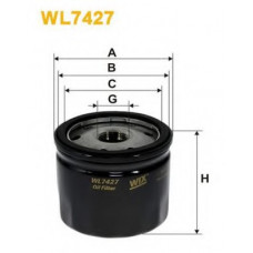 Фільтр масляний двигуна NISSAN WL7427/OP643/4 (вир-во WIX-FILTERS)