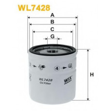 Фільтр мастильний DAEWOO LANOS, ZAZ SENS 1.5 97- (вир-во WIX-FILTERS)
