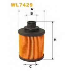 Фільтр масляний двигуна WL7429/OE682 (вир-во WIX-FILTERS)