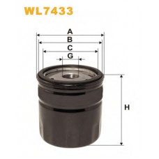 Фільтр масляний двигуна WL7433/OP546/1 (вир-во WIX-FILTERS)
