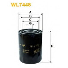 Фільтр масляний двигуна WL7448/OP526/6 (вир-во WIX-FILTERS)