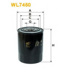 Фільтр масляний двигуна WL7450/OP632/7 (вир-во WIX-FILTERS)