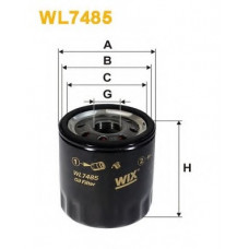 Фільтр масляний двигуна Jeep (вир-во WIX-FILTERS) WL7485
