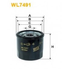 Фільтр мастильний двигуна CHEVROLET WL7491/OP564/1 (вир-во WIX-FILTERS)