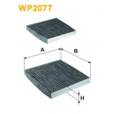 Фільтр салону BMW X3 10- вугільний (2шт.) (вир-во WIX-FILTERS)