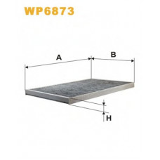 Фільтр салону AUDI A6 (вугільний) K1036A/WP6873 (вир-во WIX-FILTERS)