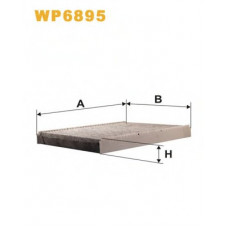 Фільтр салону VW GOLF WP6895/K1047A вугільний (вир-во WIX-FILTERS)