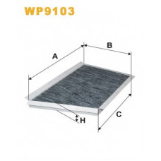 Фільтр салону WP9103/K1106A вугільний (вир-во WIX-FILTERS)