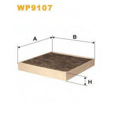 Фільтр салону K1089A/WP9107 вугільний (вир-во WIX-FILTERS)