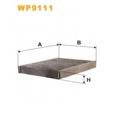 Фільтр салону WP9111/K1110A вугільний (вир-во WIX-FILTERS)