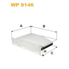 Фільтр салону AUDI, VW, SKODA WP9146/K1111 (вир-во WIX-FILTERS)
