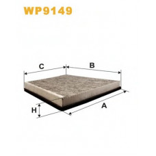Фільтр салону WP9149/K1146A вугільний (вир-во WIX-FILTERS)
