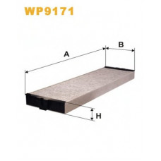 Фільтр салону K1137A/WP9171 вугільний (вир-во WIX-FILTERS)