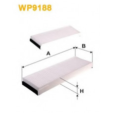 Фільтр салону AUDI A6 04-11 (2шт.) (вир-во WIX-FILTERS)