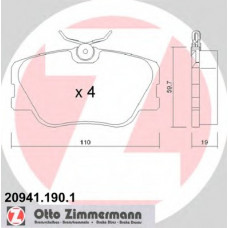 Колодки гальмівні (передні) MB 100 (W201)/124 (W124) 84-93/E-class (W124/S124/C124/A124) 93-98