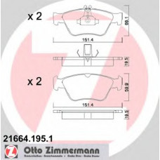 Колодки гальмівні (передні) MB E-class (W210) 95-02 (Ate-Teves)