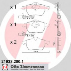 Колодки гальмівні (передні) Audi A6 97-05 (Teves) (з датчиком)