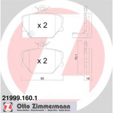Колодки гальмівні (передні) Smart 0.6/0.7/1.0i/0.8cdi (Bosch)