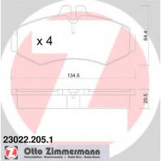 Колодки гальмівні (передні) MB Vito (W638) 96- (Bendix-Bosch)