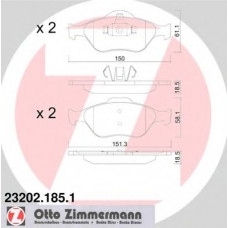 Колодки гальмівні (передні) Ford Fiesta 95- (Ate-Teves)