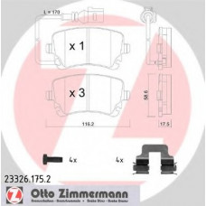 Колодки гальмівні (задні) VW T5 (Lucas) (з датчиком) (з аксесуарами)