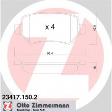 Колодки гальмівні (задні) Opel Combo 01-