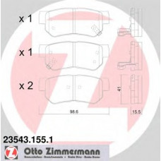 Колодки гальмівні (задні) Hyundai Tucson 2.0 CRDi 04-10 (Sumotomo)