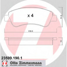 Колодки гальмівні (передні) Citroen Berlingo 03- (Bendix-Bosch)